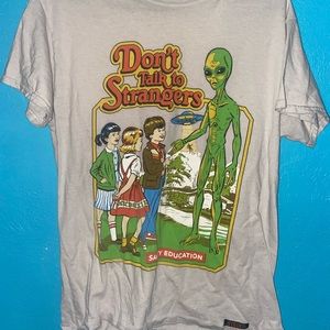 Steven Rhodes don’t talk to stranger‘s T-shirt